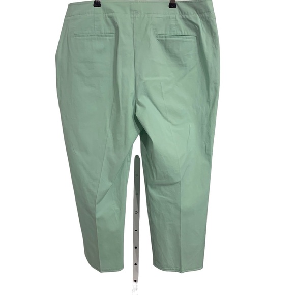 TALBOTS HERITAGE MINT GREEN CROP ANKLE PANTS SIZE 16 - Picture 5 of 16